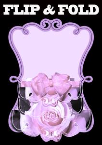 Lilac Roses Fold and Flip Card