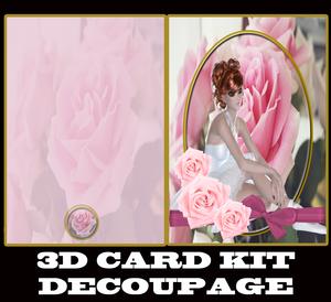 Dancer Girl 3D Kit Card with Insert