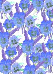 In the Pansy Patch Muted Purples