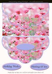 Fields of Flowers Pretty Quick Card Birthday Wishes Thinking
