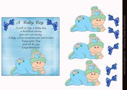 A Baby Boy Poem 3D Card