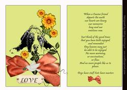 Poem Card on the Death of a Pet Cat