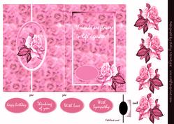 All in the Pink Friends Are Flowers in Lifes Garden Foldback