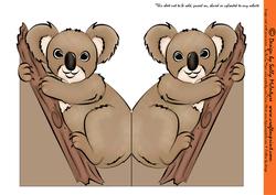 Koala Shaped Card