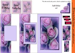 Double Fold Back Lilac Roses