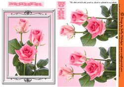 Mother , Roses Pyramid with 3D Roses