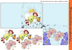 3D Notelets Angels and Butterflies