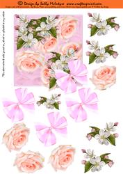 Dogwood and Roses Step by Step