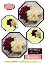 Special Roses Plate Card