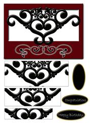 Symetrical Birthday ,congratulations Quick Card