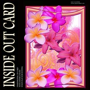 Inside Out Card Frangipanni Hot Pink