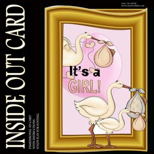 Inside Out Card Its a Girl