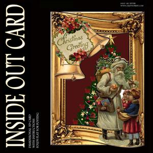 Inside Out Card Vintage Christmas