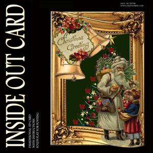 Inside Out Card Vintage Santa