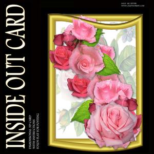 Inside Out Card Beautiful Pink Roses