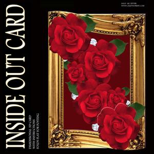 Inside Out Card Classic Red Roses