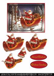 Santa in the Snow-