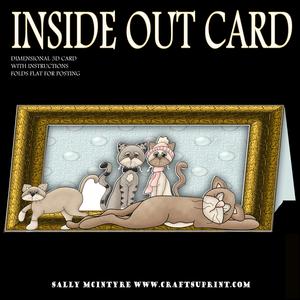 Inside Out Card Dl Cats Galore