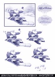 Rollon Santa in the Snow Blue