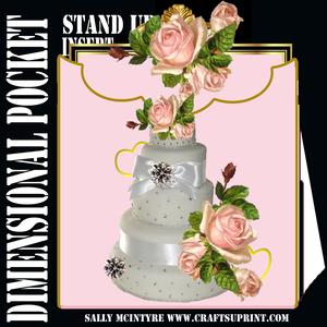Dimensional Pocket Stand Up Insert Wedding,or Anniversary