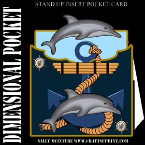 Dimensional Pocket Card Dolphins