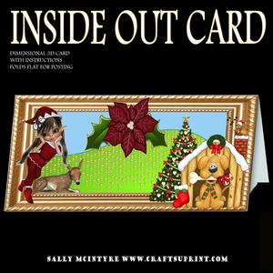 Inside Out Card Christmas Time is Near