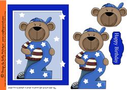 Second Birthday Bear 3D