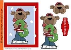 Third Birthday Bear 3D