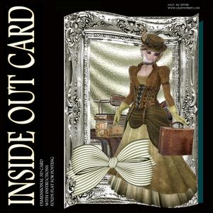 Inside Out Card Vintage Lady