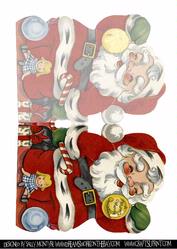 Santa Shaped Card
