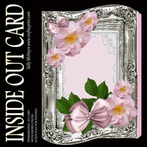 Inside Out Card Soft and Pretty Pink Roses and Bows