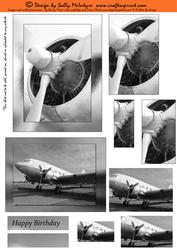 Black and White Aeroplane Pyramid