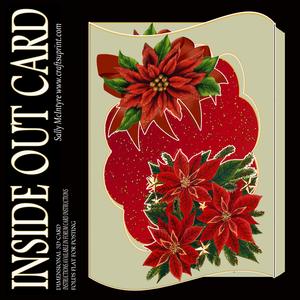 Inside Out Card Poinsettias