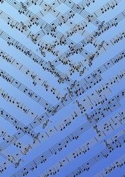 Musical Back Ground Blue