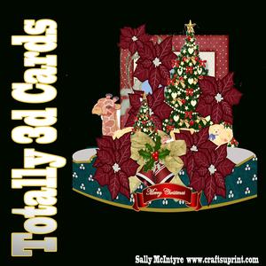 Totally 3D Christmas Time with Poinsetttias with Instruction
