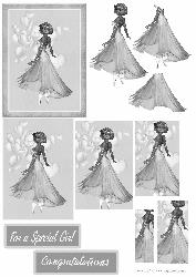 Ballerina Princess for a Special Girl B/w