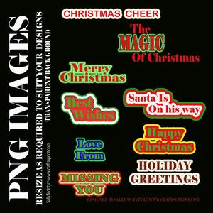 Christmas Greetings Png Transparent Background