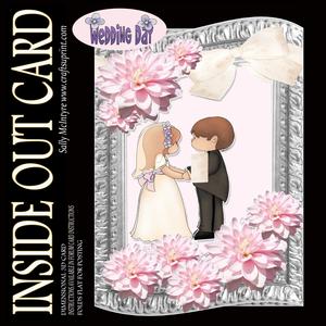 Inside Out Card Wedding Day Dahlias