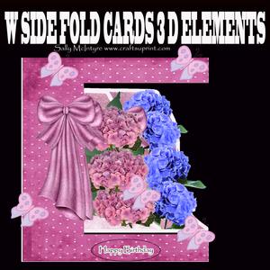 W Fold Hydranger Bows and Lace