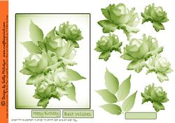 Lime Hues Rose Step by Step Makes a Stunning Card