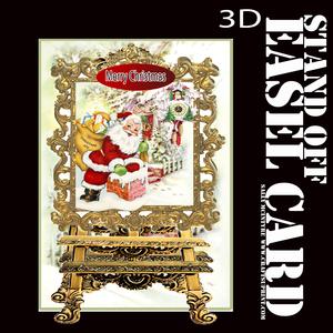 Stand Out Easel Card Santas Coming