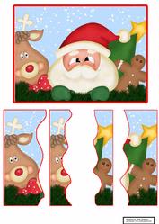 Santa and Rudolf Crazy Edge Side Stacker