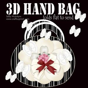 Black and White Handbag Card