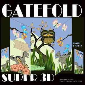Super 3D Gatefold Dinasaurs and Animals Great Kids Card