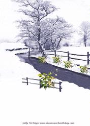In the Snow Vintage Scene Print the Size to Suit Your Project .jpg