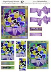 Pansy Heaven 2 Card Sheet