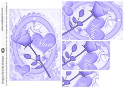 Mum Love Lilac Pyramid