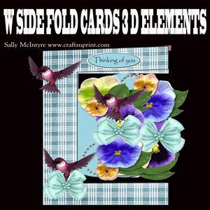 W Fold Pansies Galore