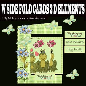 W Fold Frogs Galore Easy Card