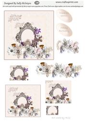 Cream and Pink Beauty,multi Use Card for Most Occasions